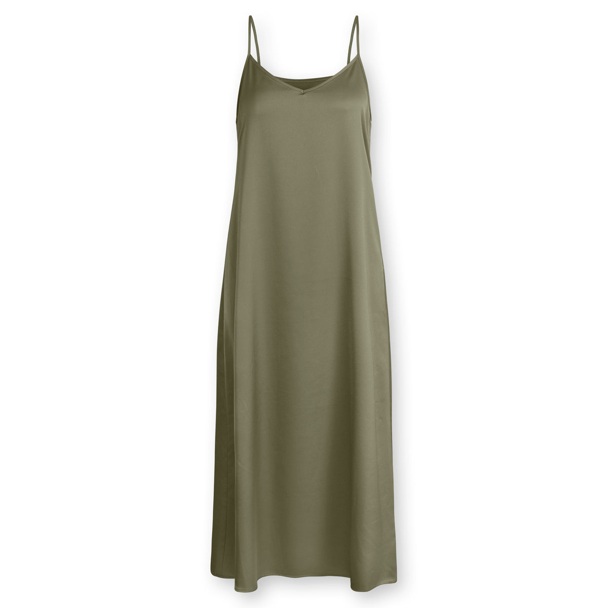slim fit dress slacks Point Solid Satin Aline Slip Dress – Sheek