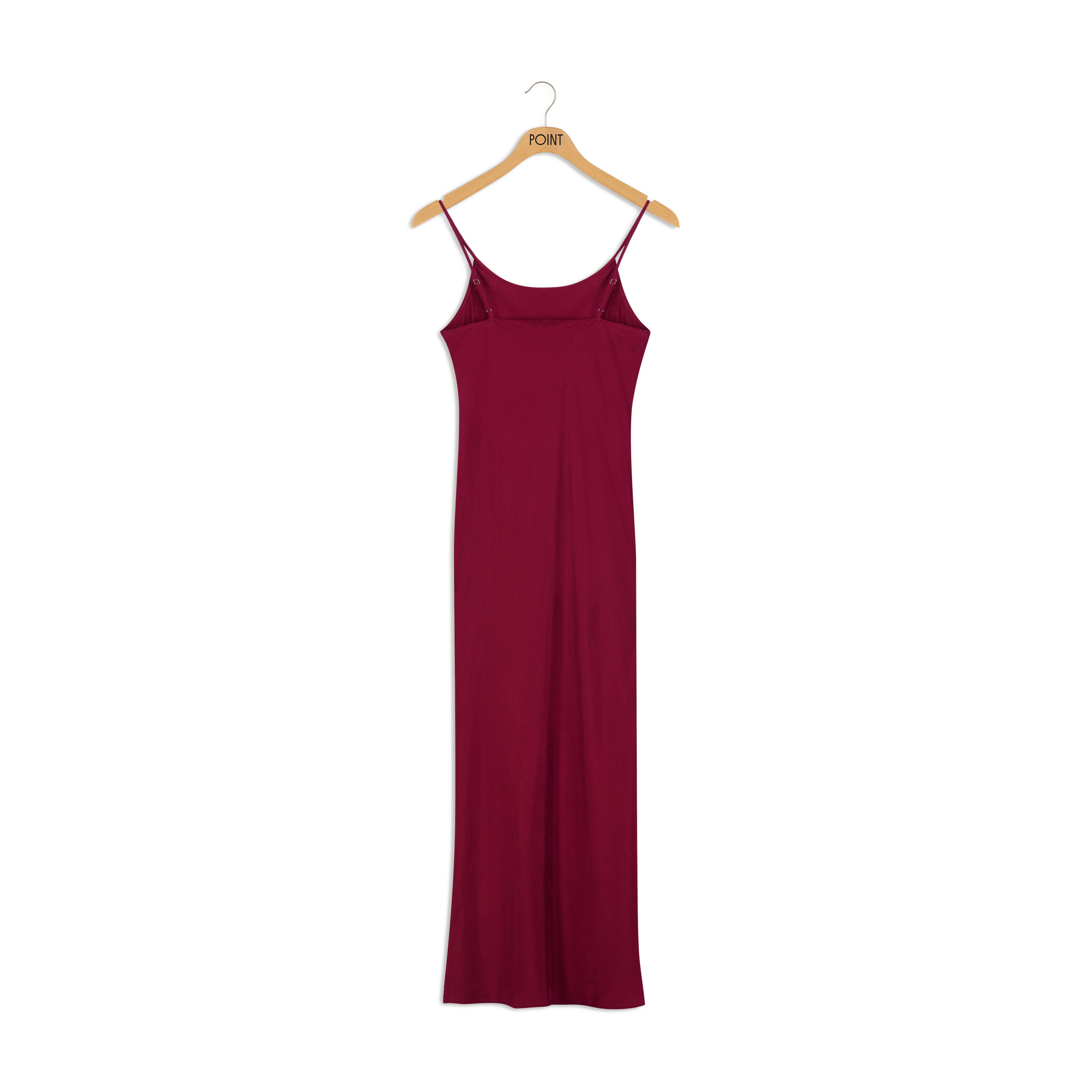 Point Sueded Straight Slip Dress Sheek Point Sueded Straight Slip Dress Sheek