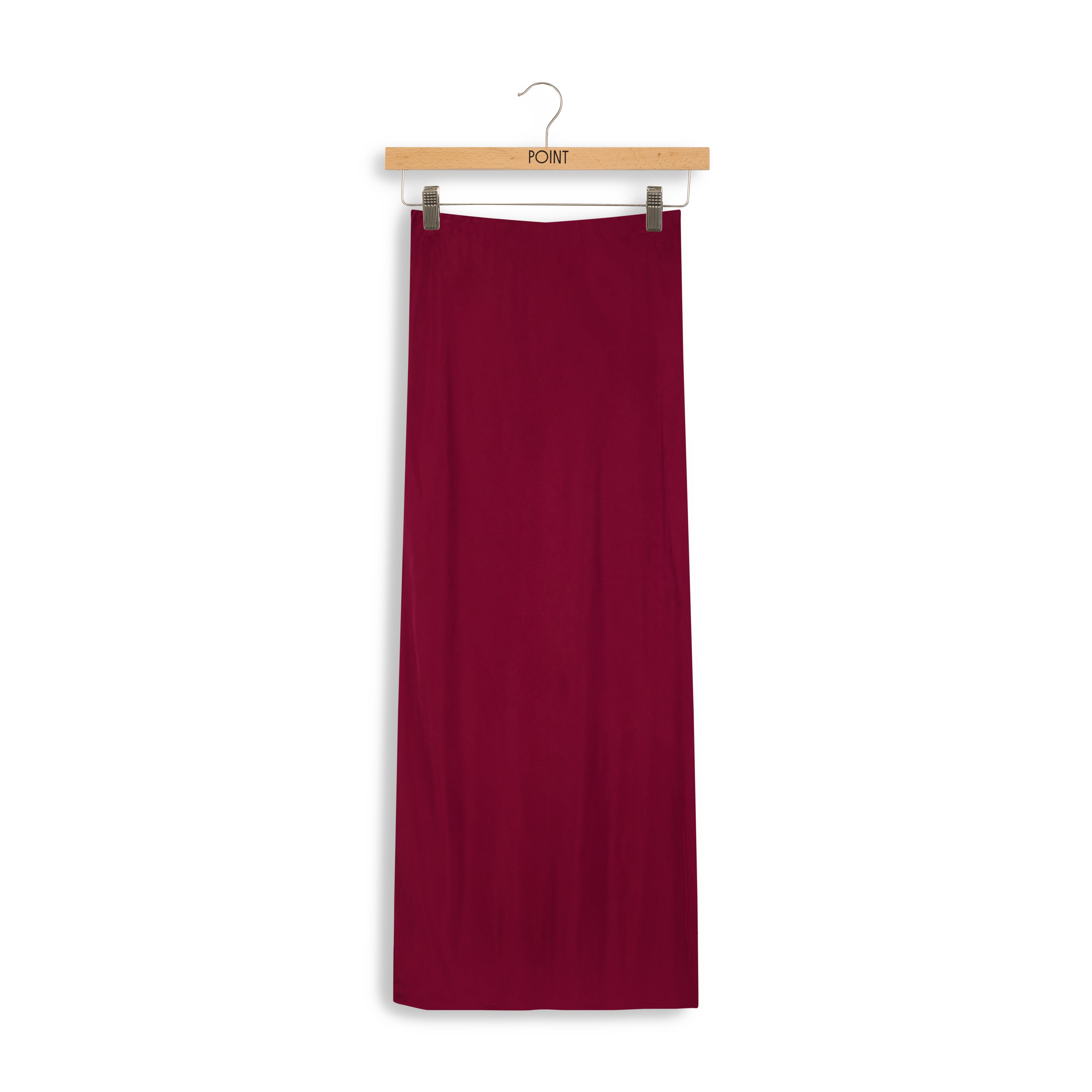 Point Sueded Straight Skirt