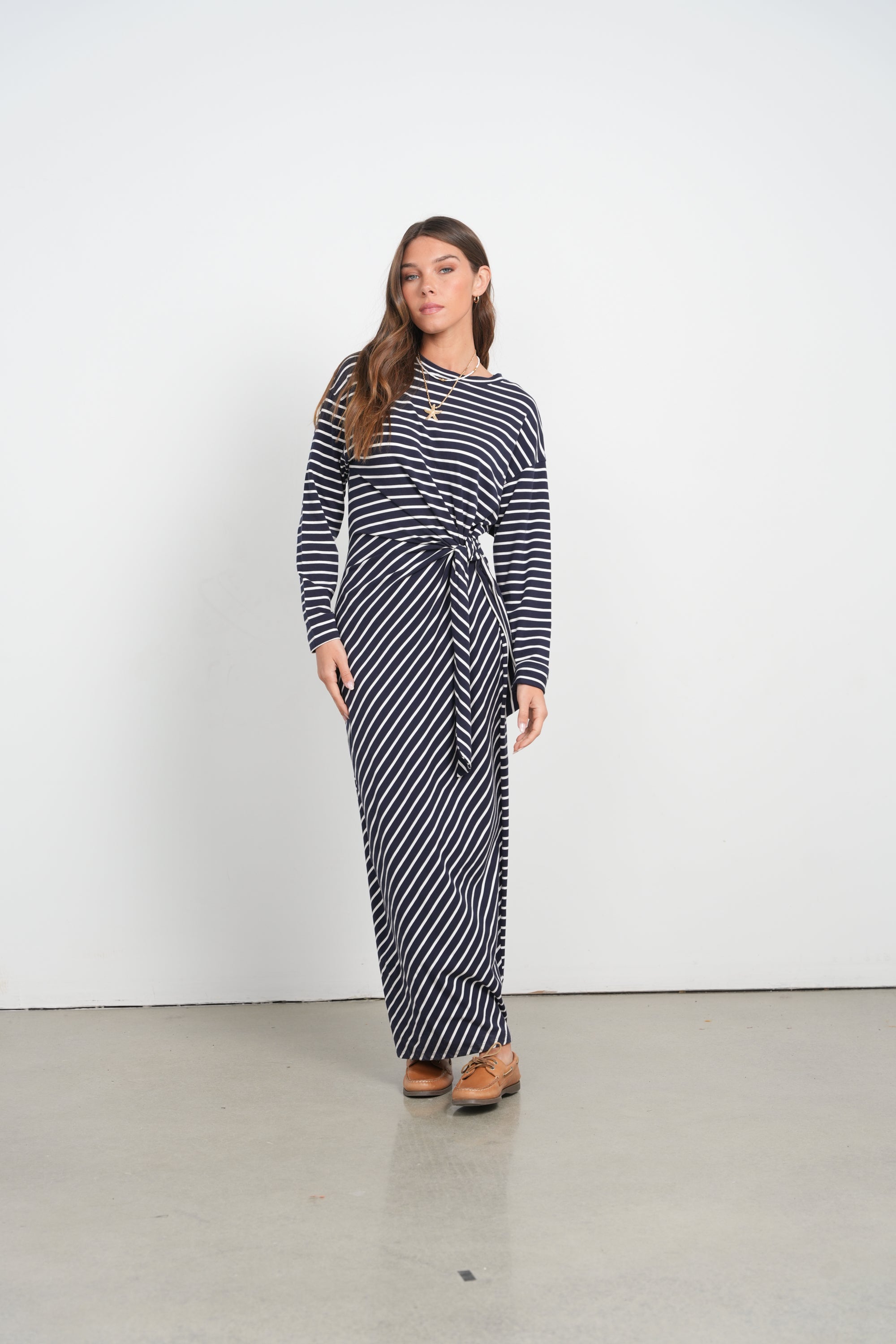 Point Side Tie Dress