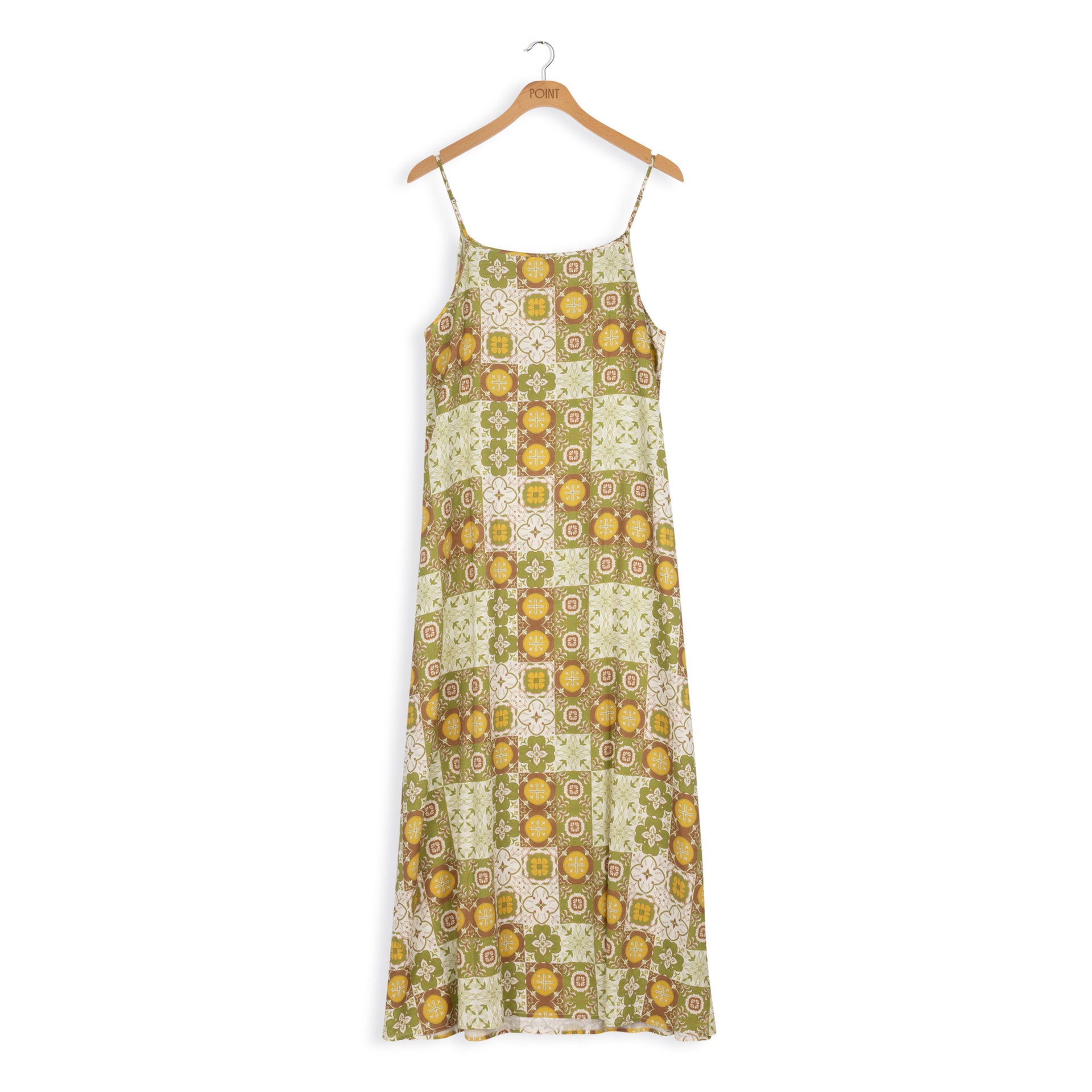 knee length dresses for ladies Linen Slip Dress with Buttons & Pockets SELMA