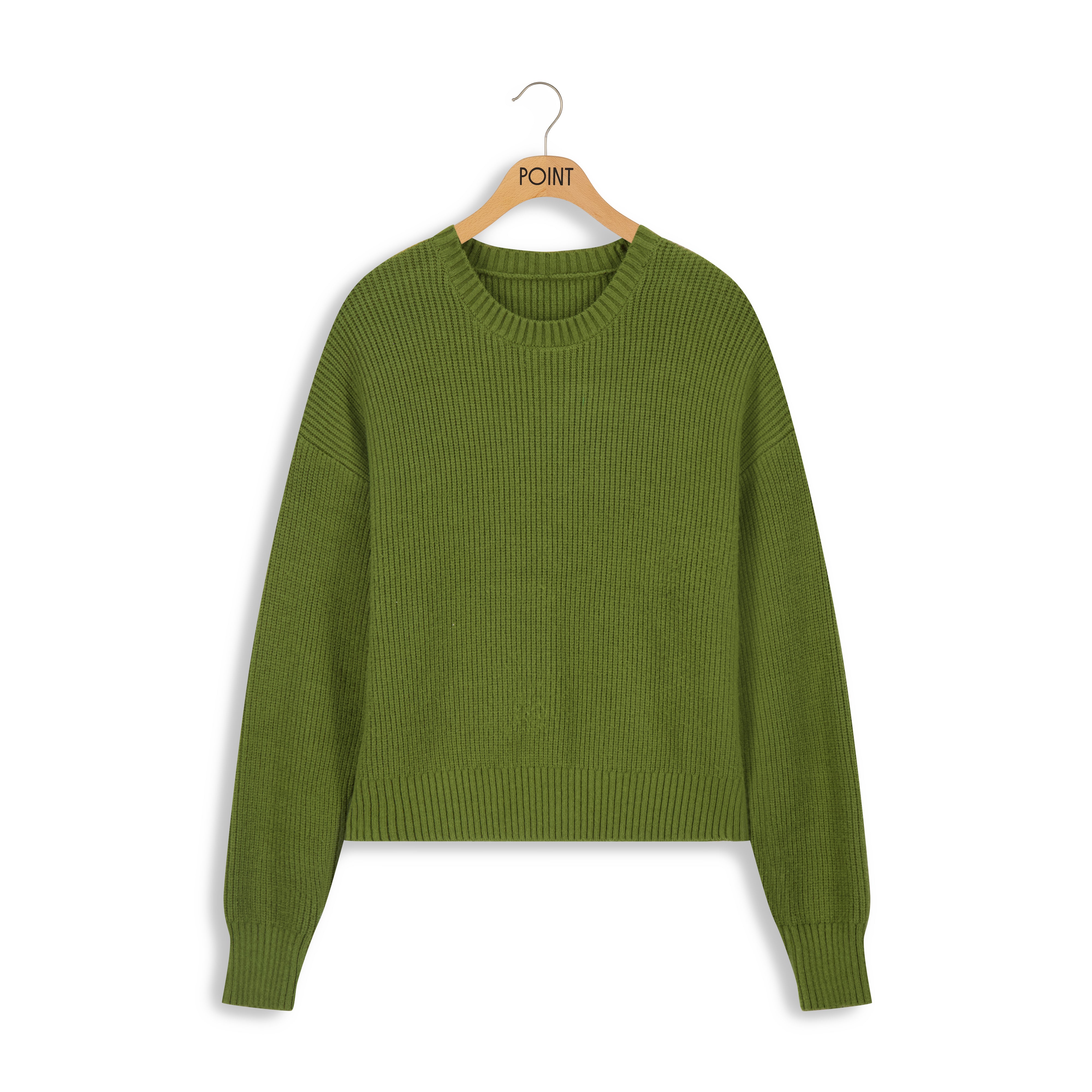 Point Chunky Crew Sweater