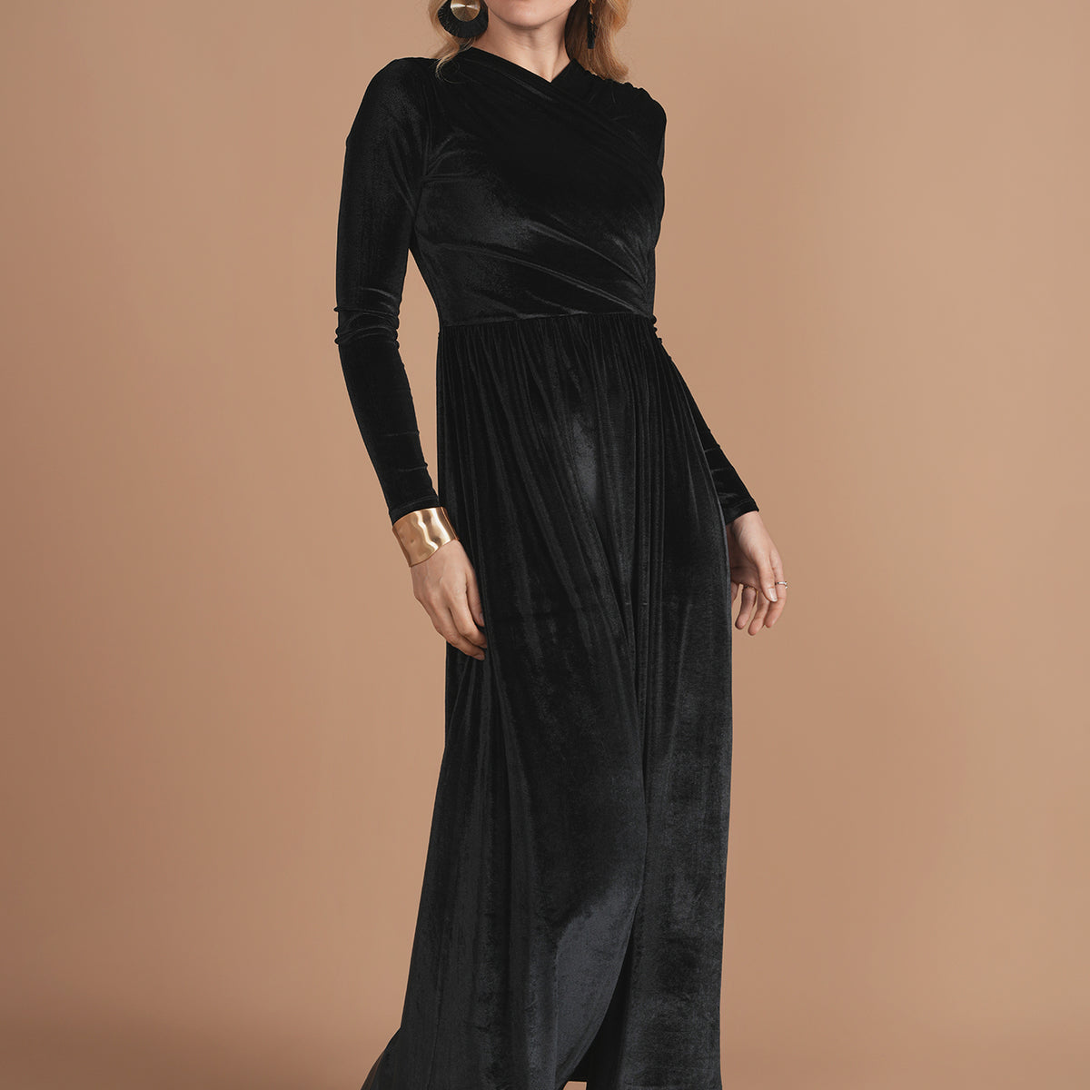 Crossover Overlay Bliss Crossover Overlay Maxi Black Velvet – Sheek