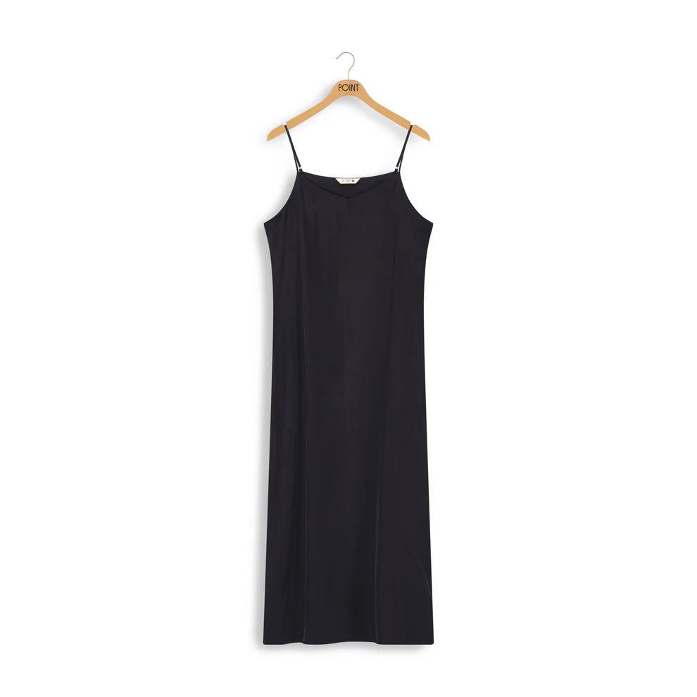 Point Sueded Aline Slip Dress