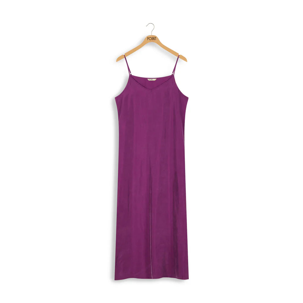 Point Sueded Aline Slip Dress